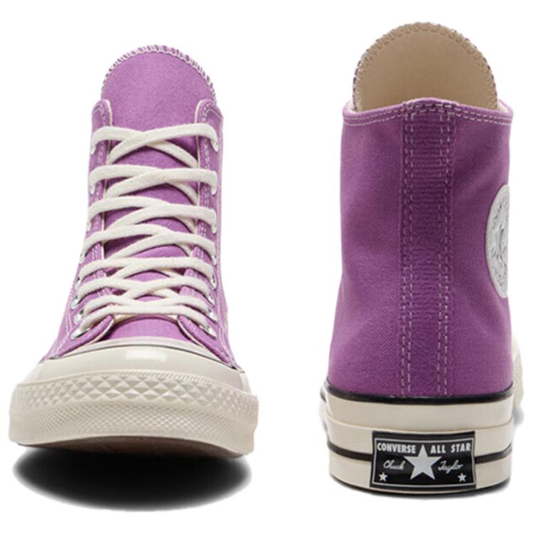 Converse CHUCK TAYLOR 70S SEASONAL Comfortable and Versatile Durable High-top Canvas Shoes Unisex Purple