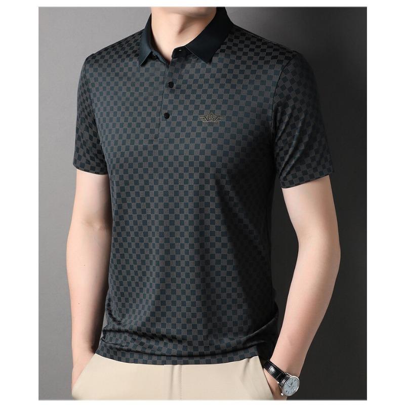 New Summer Middle-aged Men's Lapel Casual POLO Shirt