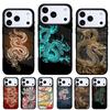 Древний японский дракон Чехол для телефона iPhone 17 16 15 14 13 Pro Max Задняя крышка для 12 11 Pro Coque