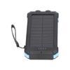 Portable Solar Power Bank 30000mAh Blue Solar Power Bank with LED Camping Flashlight for Outdoor