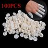 100PCS Natural Fingertip Protective Latex Finger Cots Protector Gloves Finger Cover Rubber Gloves