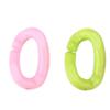 100pcs Bright Colors Bird C Clips Plastic Plastic Bird Hooks Parrot Chain Links  DIY Projects