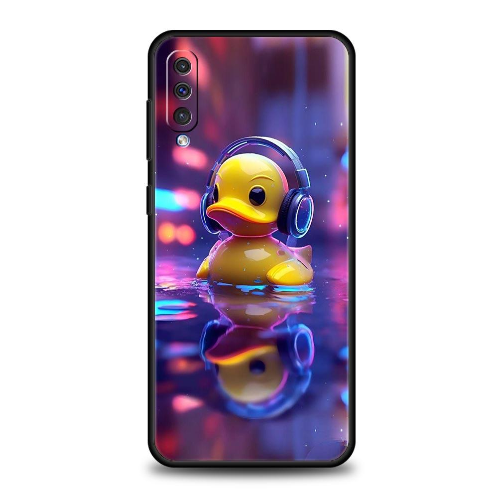 Мультяшный чехол-утка для Samsung Galaxy A56 A36 A26 A16 A34 A24 A42 A22 A20 A12 A40 A30 A10 5G Мягкий ТПУ чехол-оболочка Funda Сумка