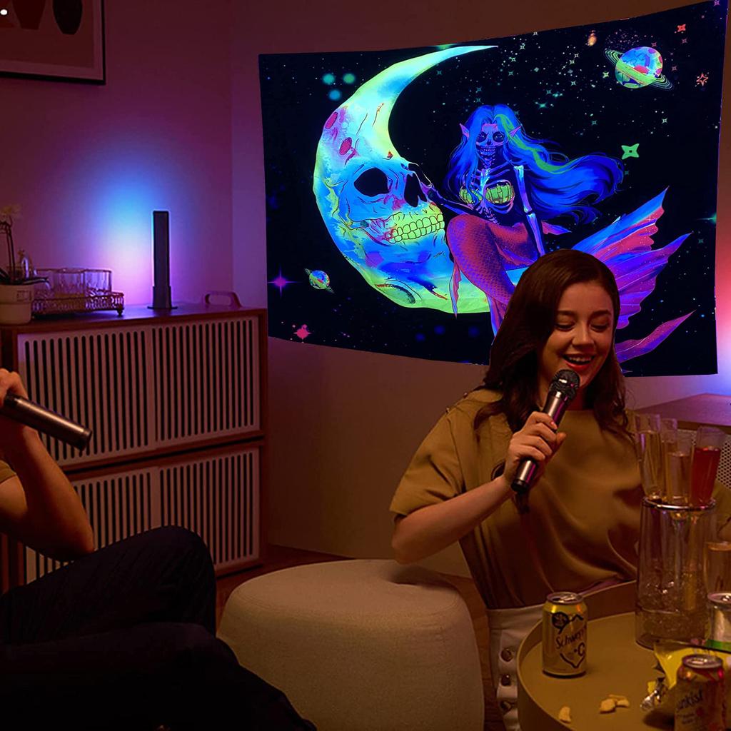 Психоделический Ловец снов, гобелен с лунным пером, хиппи, большой богемный гобелен с мандалой, настенная ткань, ковер, потолочный декор комнаты