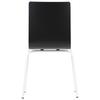 Black plywood chair with white frame. Model WERDI B