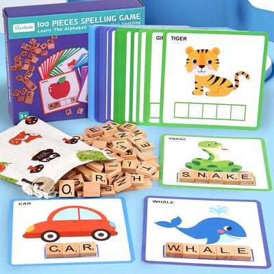 Обучающие игрушки 100 шт. Учись и пиши Обучающие игрушки Игра на сопоставление букв и слов Игра на зрительное восприятие Обучающие