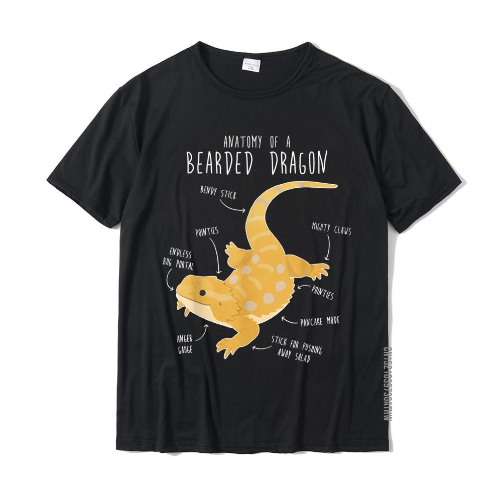 Anatomy Of A Bearded Dragon Funny Pet Reptile Lizard Lover Tshirt Cotton Tops Shirt For Adult Cool Tshirts Printing Rife