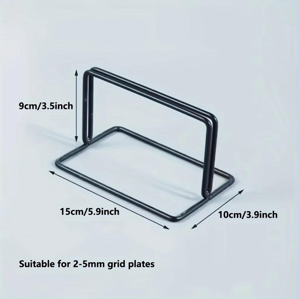 Grid Art and Photo Racks, Modern Metal Display Brackets for Grid Panels, Desktop Stands, and Jewelry Booth Racks