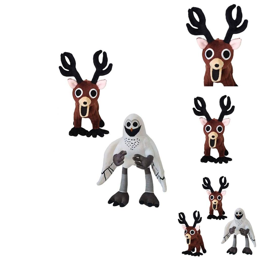 Плюшевая кукла Elk Owl 99nights Terror Game для коллекционеров, подарок и декор в стиле хоррор