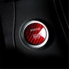 Carbon Fiber Keyless Push Start Engine Button Cover for Mercedes Benz RED LB