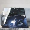 Теплое Мягкое Одеяло Девочки Мальчики Пикник Jujutsu Kaisen Горячее Аниме Плед Фланелевое Покрывало Для Дивана Кровати Удобное Покрытие для Кровати