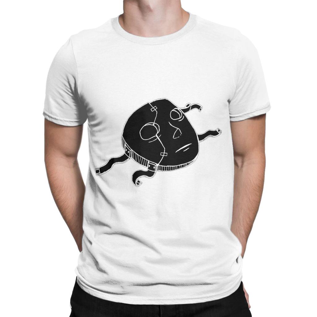 Футболка из 100% хлопка с дизайном маски Салли для мужчин, пляжная уличная одежда, футболки с круглым вырезом, модные футболки, топы оверсайз с принтом