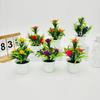 Искусственные листья лотоса: Набор из 5 небольших бонсай в горшках для украшения дома или улицы — идеально подходит для ландшафтного дизайна, алтаря или домашнего декора.