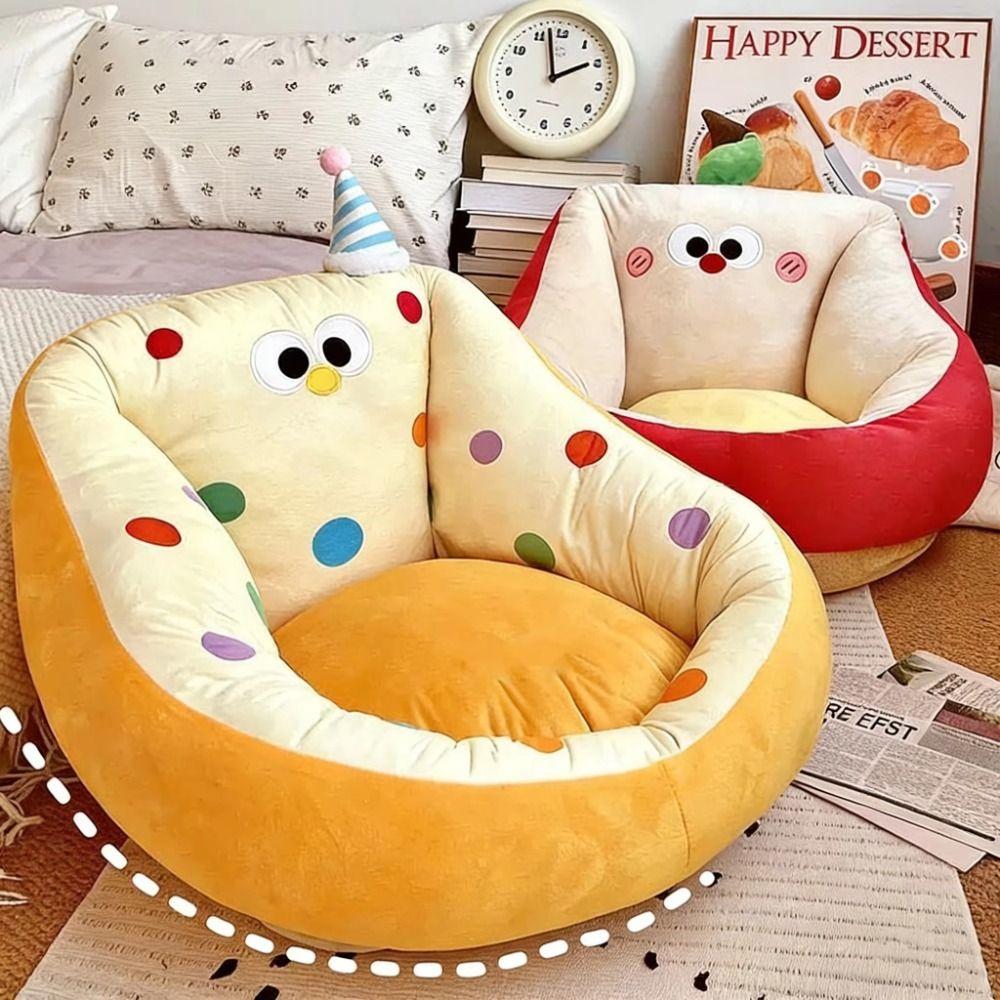 Cartoon Design Seat Cushion Soft Material Floor Sofa Casual Seating Lazy Sofa Reading Corner