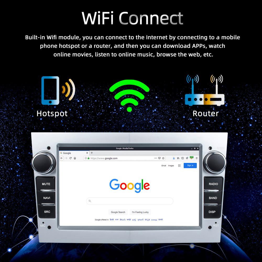 Reakosound 2 Din 7'' Car Radio Android For Opel Vauxhall Astra Antara Meriva Vivaro Combo Signum Vectra Corsa G Carplay GPS WIFI