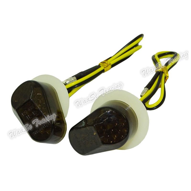 waase LED Flush Mount Turn Signal Indicator Light Blinker For Yamaha YZF R1 R6 R6S R3 FZ1S FAZER 1000 TMAX XP500 FZ8 FZ1 FZ10
