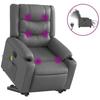VidaXL Fauteuil Inclinable de Massage Électrique, Chaise de Relaxation avec Dossier et Repose-pied Réglables, Siège de Salon 3206566