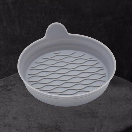 Car Cup Coaster Silicone Non-Slip Water Cup Mat with Finger Groove Design Washable Car