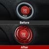 Для Dodge Challenger 2015 2016 2017 2018 аксессуары автомобильный двигатель кнопка запуска двигателя кольцо отделка из углеродного волокна