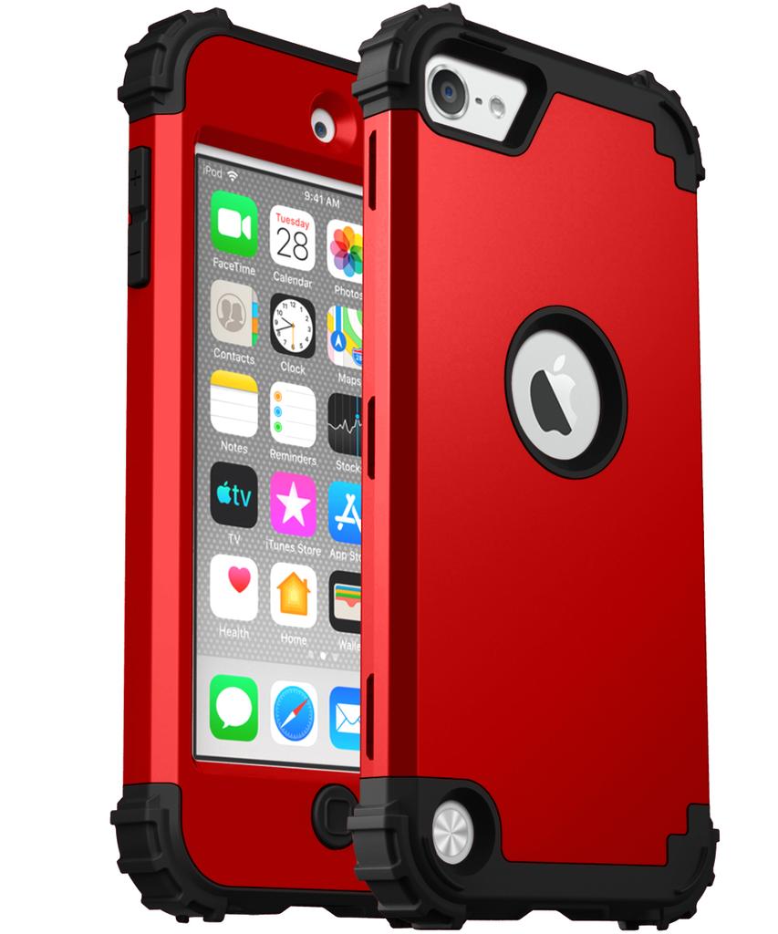3-в-1 Прочный Ударопрочный Защитный Чехол-Броня Для Apple iPod Touch 5 6 7 Мягкий Силикон Жесткий Пластик Защитная Задняя Крышка