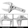 Large Opening Adjustable Bathroom Wrench for Faucets and Basins