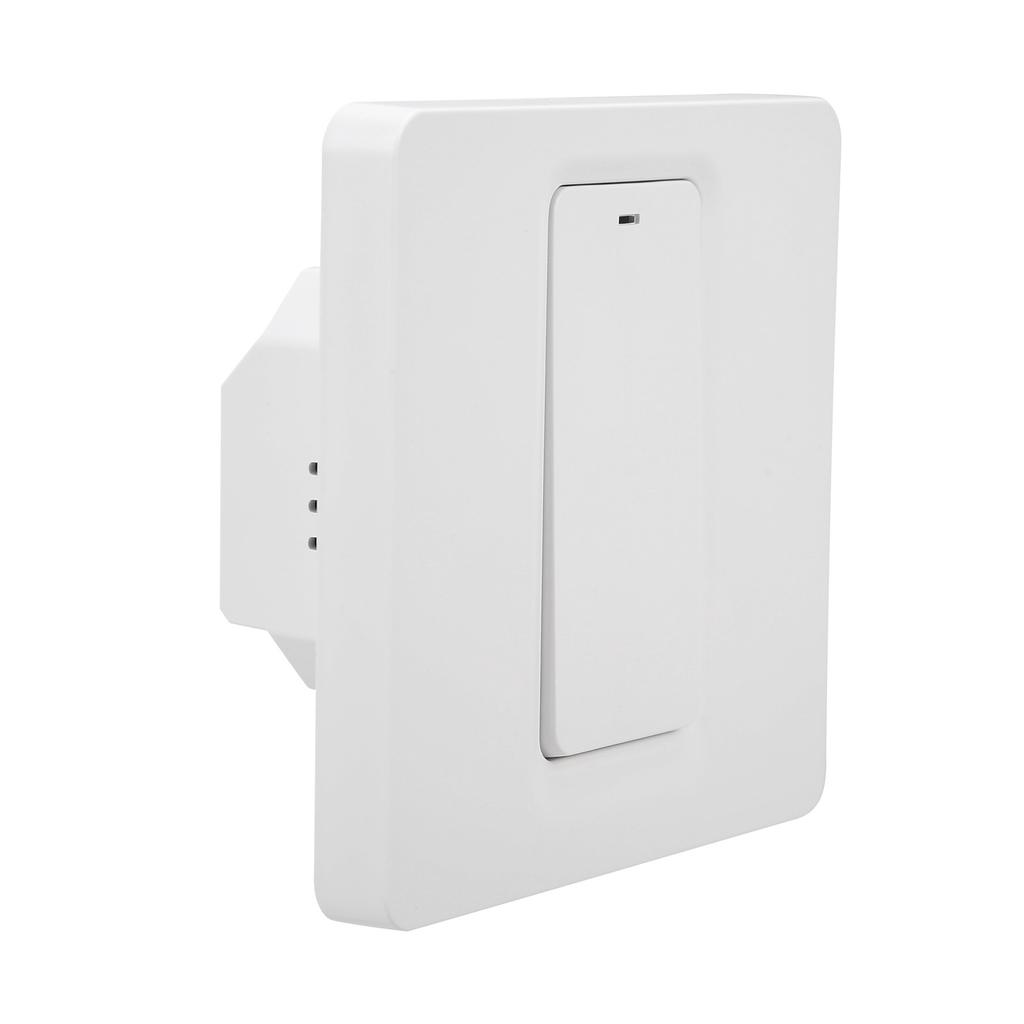 Wall Push Button Smart Light Switch Zero Fire 1 Gang 600W ABS for TUYA AC 100‑240VWifi