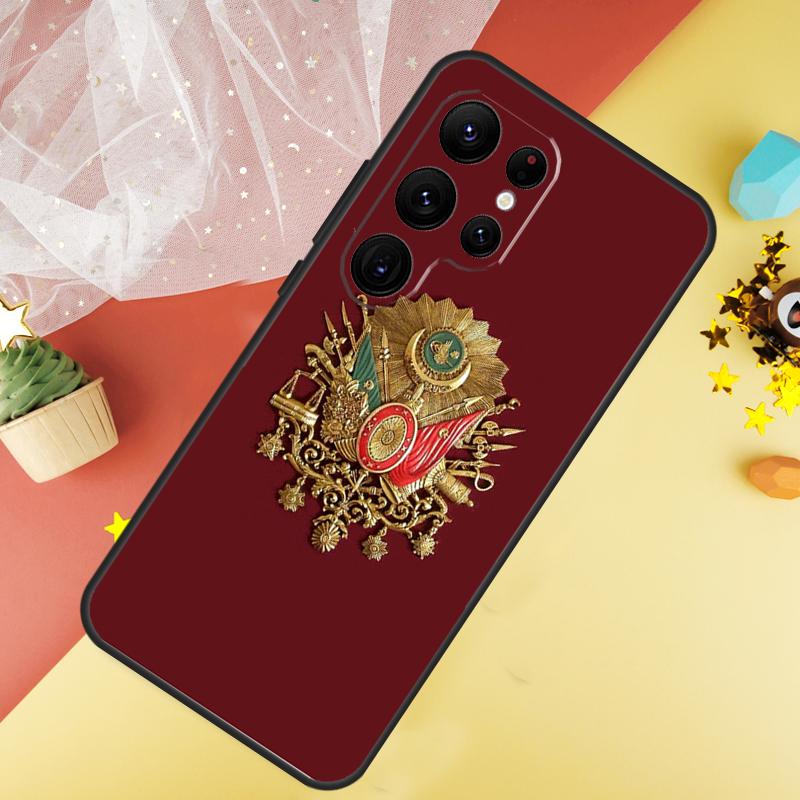 Чехол для телефона с гербом Османской империи для Samsung Galaxy S25 S26 Ultra S21 S20 S22 S23 Ultra S10 Plus S24 FE Чехол Coque