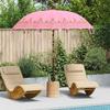 Balinese Parasol with Base Pink Ø 210 220 cm
