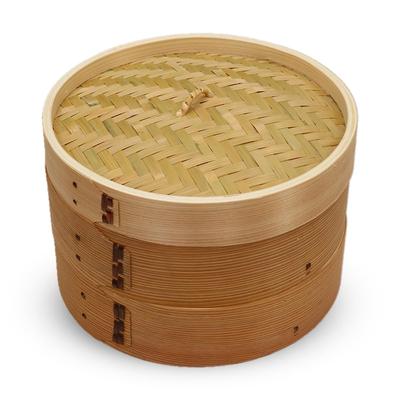Пароварка настоящая китайская Диаметр 24x Высота 21 см Пароварка из дерева и бамбука Текущая модель J-kitchens 2-уровневая и