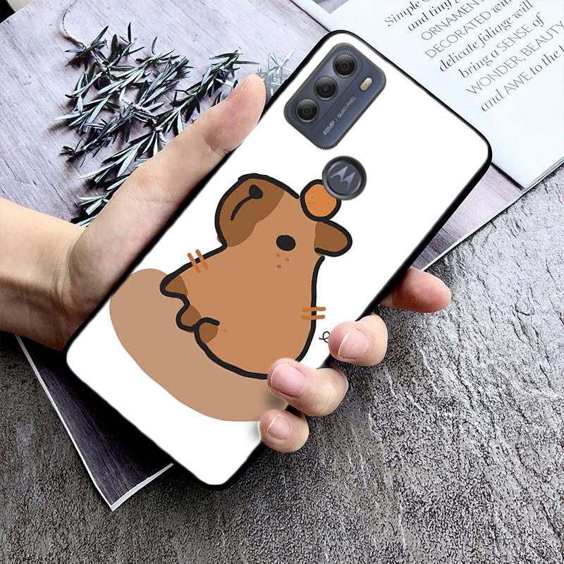 Милый чехол для телефона с капибарой для Moto G84 G22 G32 G42 G52 G62 G53 G72 G60 G60S G100 G10 G20 G30 G13 G50 G 5G G Pure