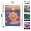 Алмазная картина Пейзаж Закат Вышивка крестом Подсолнух Мозаика Ручная работа Картина Стразы Настенный декор 30x40 см/12x16 дюймов