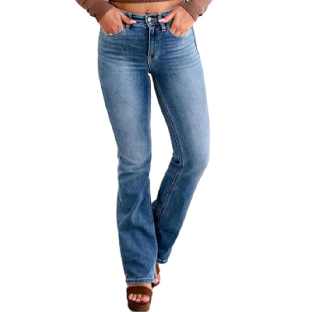Womens Jeans Pants Fit Jeans Stretch Denim Pants With Pockets Trousers Jeans For Women