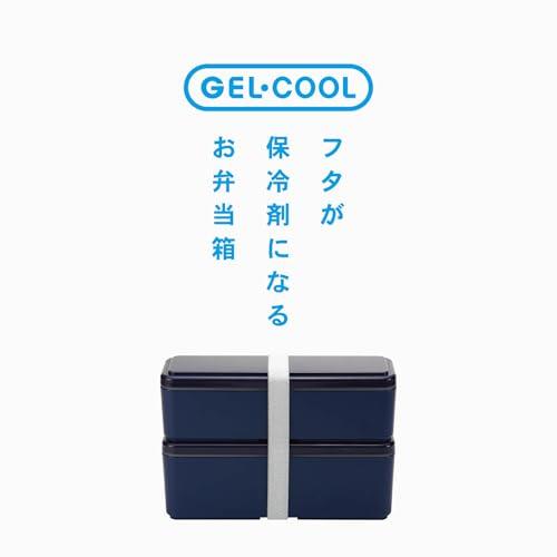 Ланч-бокс Miyoshi Seisakusho GEL-COOL, со встроенным аккумулятором холода, серия Fit, тонкий, S+L, Ягодный синий, 0101-0179