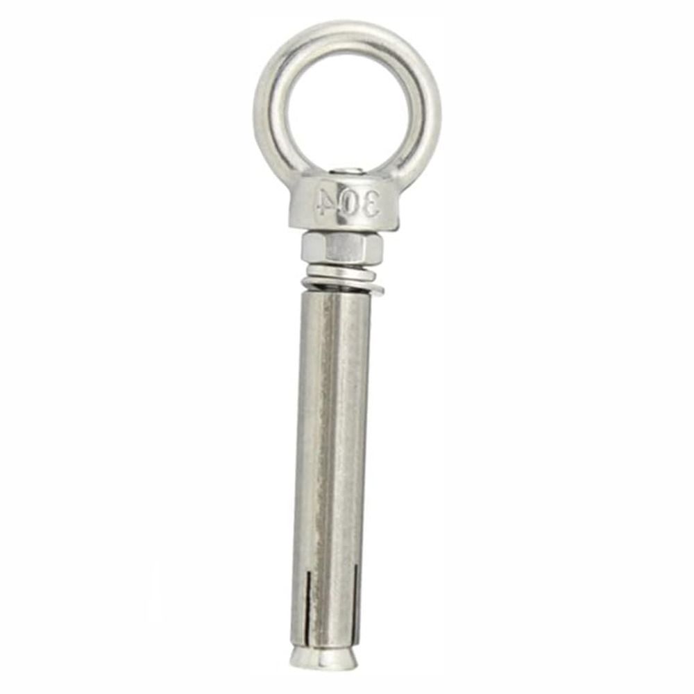 1/5Pcs M6x70mm Expansion Anchor Eyebolt Stainless Steel Ceiling Hook Bolt Screw  Concrete Brick Wall