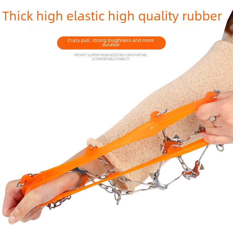 10-зубчатые противоскользящие кошки из нержавеющей стали для снега и льда - шипы для альпинистской обуви на открытом воздухе