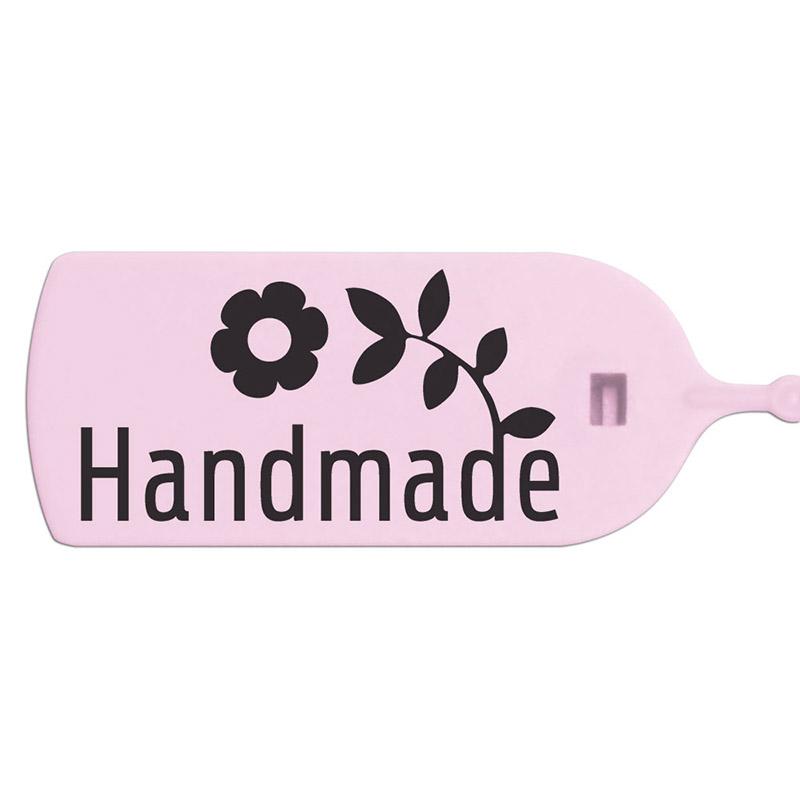100 шт., пластиковые бирки ручной работы, этикетки для поделок, одежды, обуви, сумок, бизнес-подарок