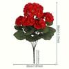 10Pcs Artificial Begonia Flowers Silk Hydrangea Bouquet Fake Floral Bush For Wedding Home Garden Decoration