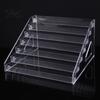 Clear Makeup Cosmetic Holder 5/7 Tier Acrylic Display Stand with Fences, Perfume Organizer, Stepped Countertop Shelf Multifunctional for Home