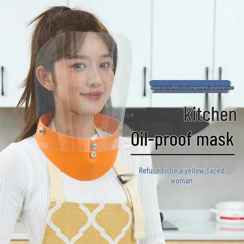 Защитный экран для лица от брызг масла для готовки и защитная накидка для женщин