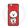 Case for Iphone 5 BTS Bangtan Boys BT21 RJ Jin Red Background