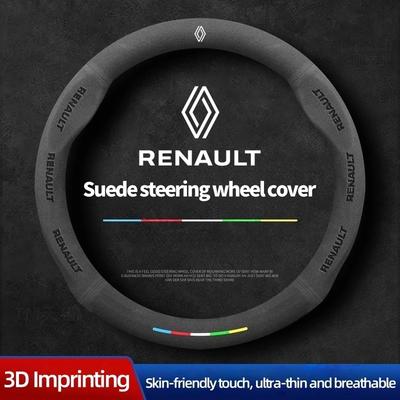 Чехол на руль автомобиля из замши для Renault Scenic Clio Laguna 2 3 4 5 Kangoo Fluence Megane Trafic Talisman Twingo Kaptur Duster