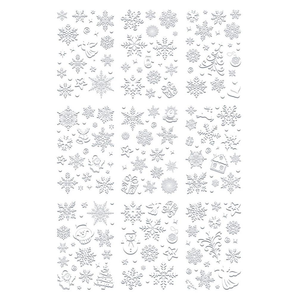 Waterproof Glass Window Sticker Removable Static Xmas Party Door Stickers Festive Decorations