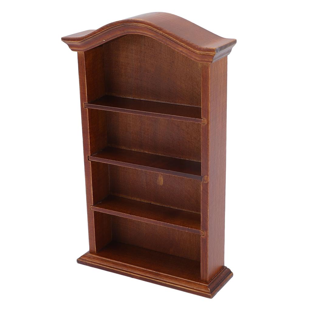 Книжная полка для кукольного домика 1:12 масштабных аксессуаров для украшения 4 этажа миниатюрный кукольный домик книжная полка для дома