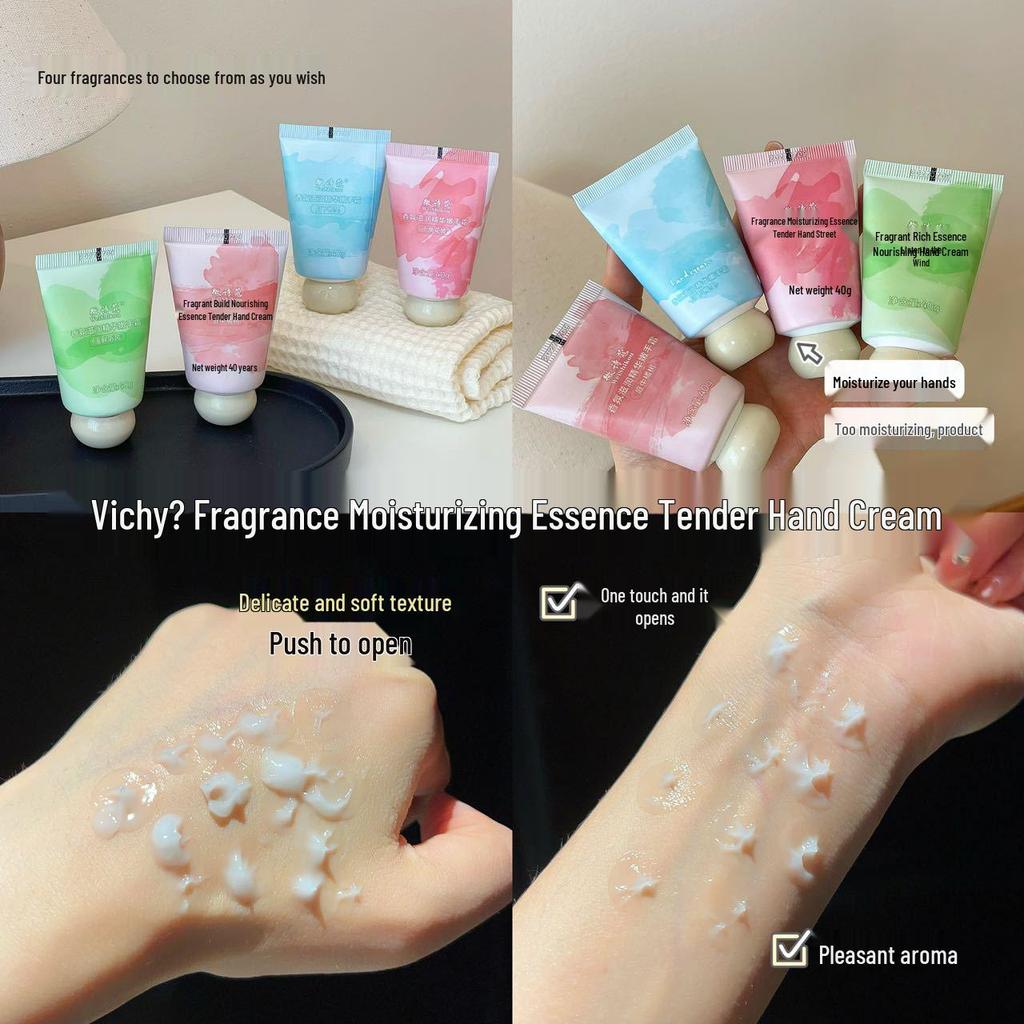 Увлажняющий и отбеливающий крем для рук для женщин - Защита от обветривания, Нежирный, Стойкий аромат для осени/зимы