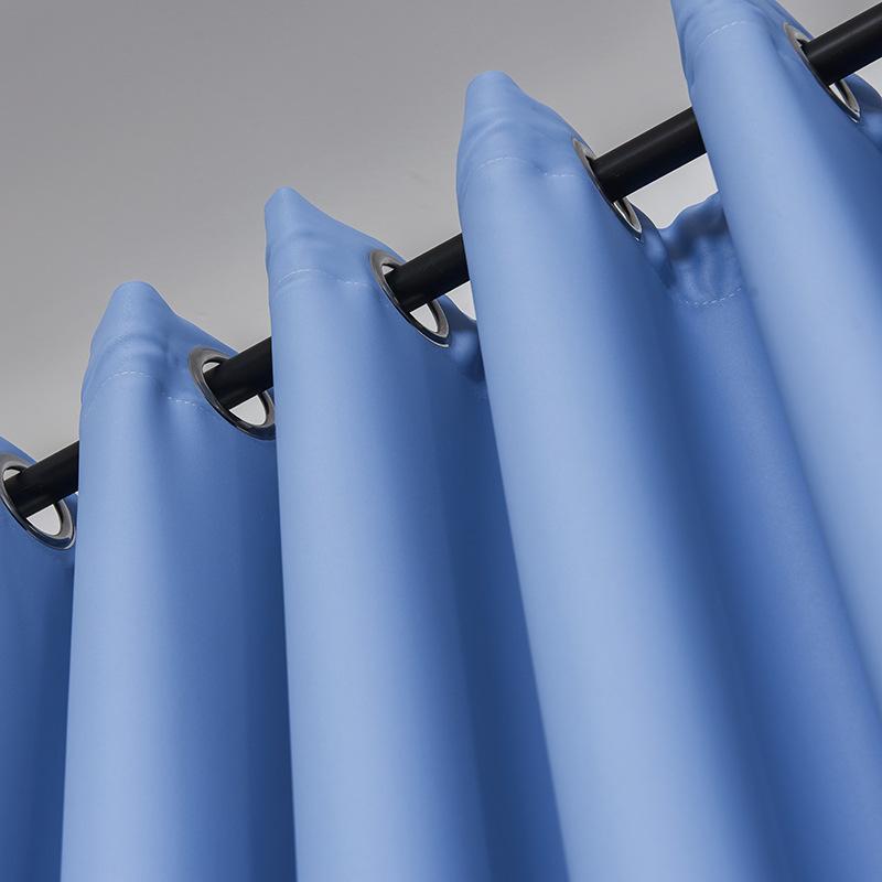 2pcs Modern Style High Precision Blackout Curtains with Grommet Top, Various Colors, Curtains for Living Room, Bedroom