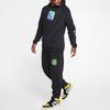 Jordan MJ Наклейка Флисовые брюки Мужские штаны Черные CT6725-010