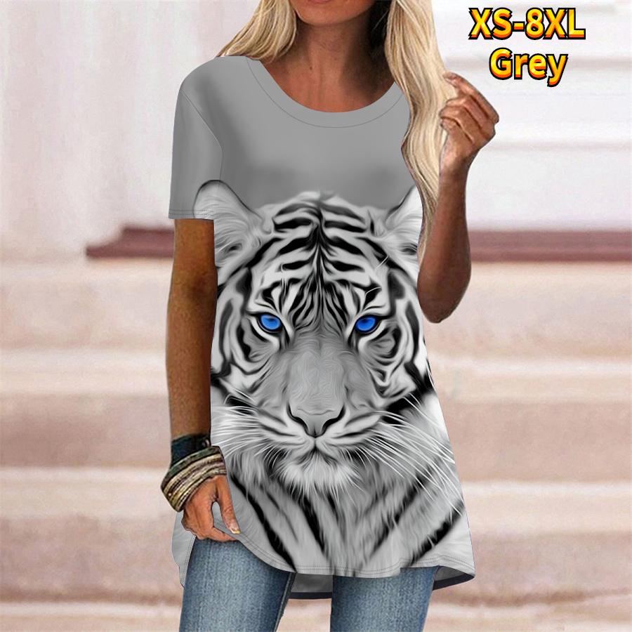 Женская летняя удобная футболка с коротким рукавом и круглым воротником размера плюс, повседневные мешковатые футболки средней длины