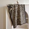 Winter Warm Cashmere Scarf Vintage Leopard Print Fringed Shawls Elegant Tassel Scarves  Women Gift