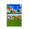 House Corner Theme Backdrop for Summer Weddings,Birthdays,Graduations,Party Decor Banner,Picturesque Scene,Tapestry