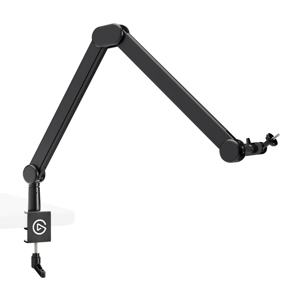 Elgato Wave Mic Arm Студийный кронштейн-журавль для стриминга, подкастинга, с креплением к столу, совместимый с USB и XLR микрофонами – & (Включает канал, зажим, стойку),